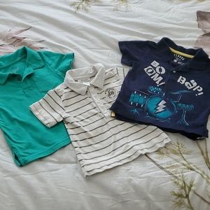 Collared cotton shirts